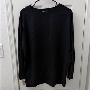 Zara Black Long Sleeve Top
